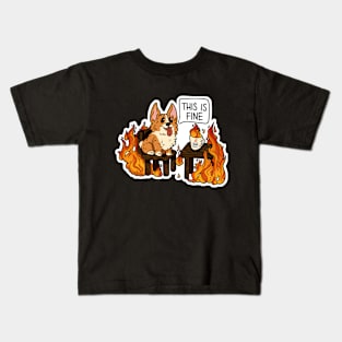 This is fine Kids T-Shirt